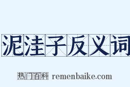 泥洼子反义词是什么意思的图片